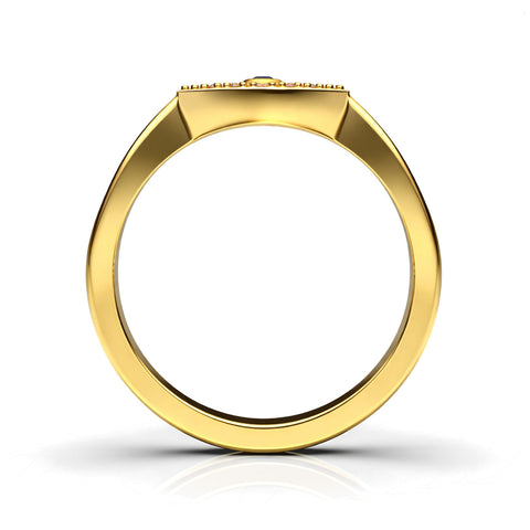 Veya Silver Adjustable Evil Eye Ring