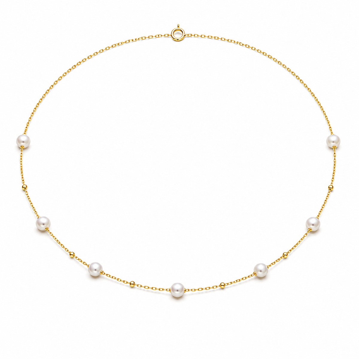 Joe Silver Pearl Necklace