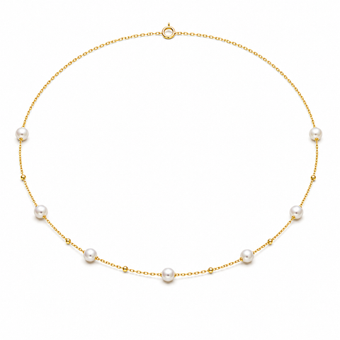 Joe Silver Pearl Necklace