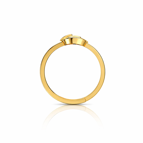 Lyra Silver Adjustable Two Tone Ring