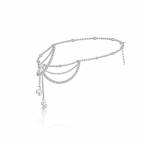 Bysa Silver Butterfly Anklet