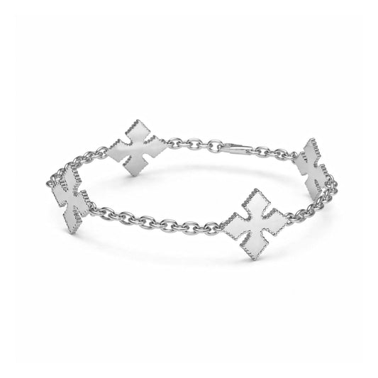 Lucy Silver Bangle Bracelet