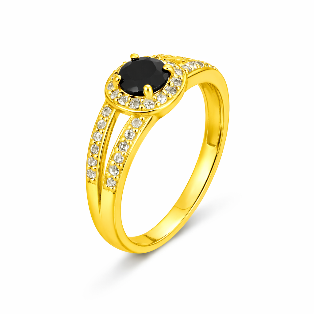 Lia Silver Topaz Adjustable Ring