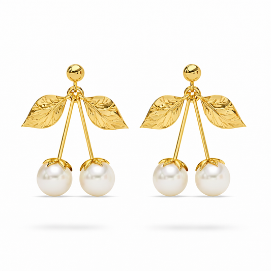 Bria Silver Synthetic Pearl Earrings