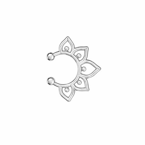 Nova Silver Nose Pin