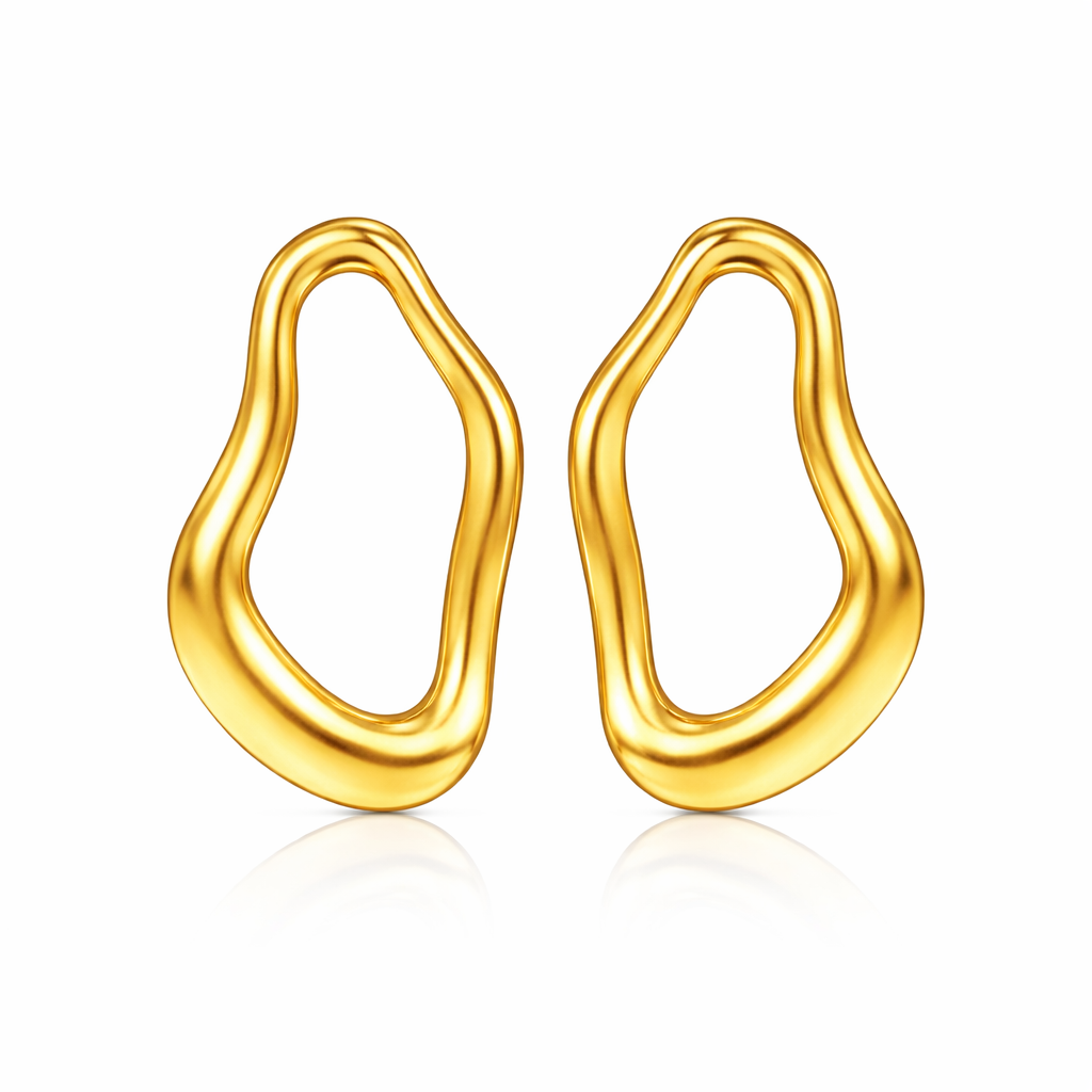 Noa Silver Organic Earrings