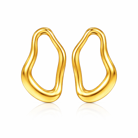 Noa Silver Organic Earrings