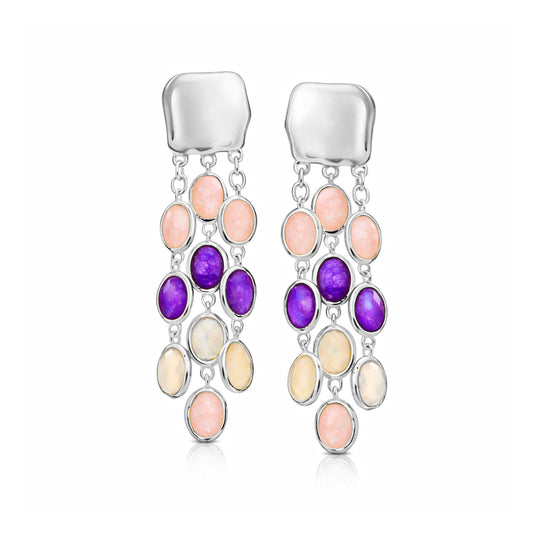 Rita Silver Amethyst Earrings