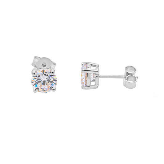 Nora Silver Stud Earrings