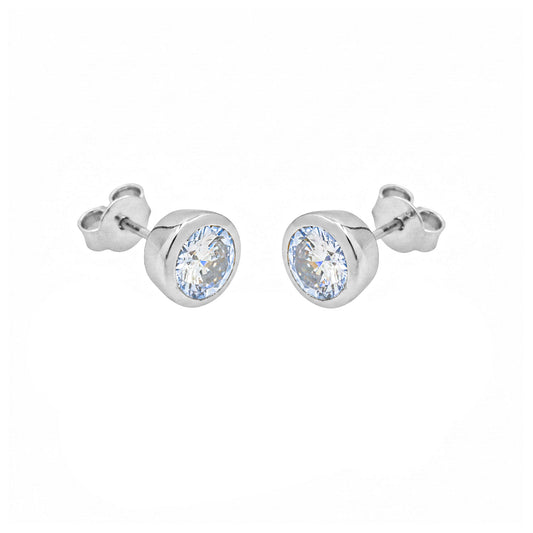 Dina Silver Diamond Earrings