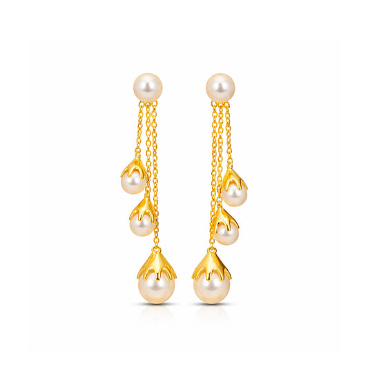 Jova Silver Pearl Earrings