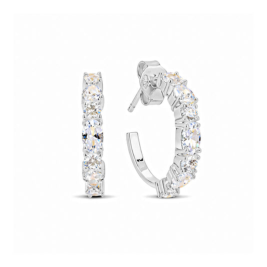Jyra Silver Zirconia Earrings