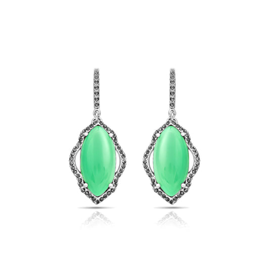 Zova Silver Chalcedony Earrings