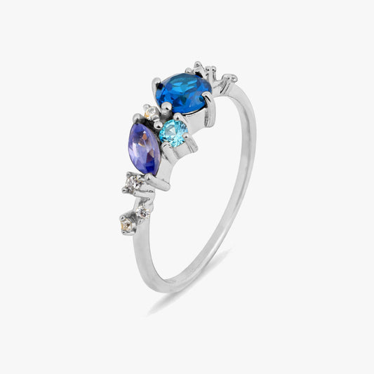 Tia Silver Adjustable Ring
