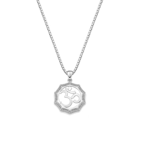 Zeno Silver OM Necklace