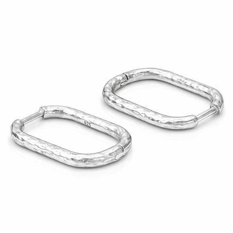 Ira Silver Huggies Earrings