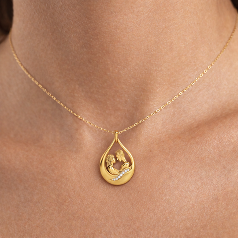 Aysa Silver Zirconia Necklace