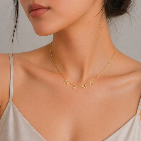 Mica Silver  Necklace