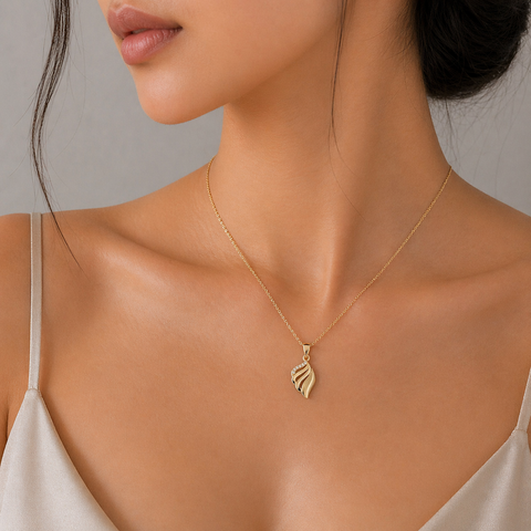 Gyra Silver  Necklace