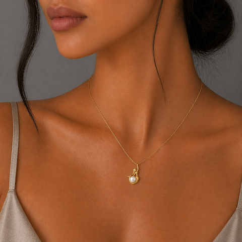 Wren Silver Pearl Necklace