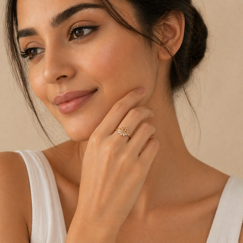 Aefa Silver Adjustable Ring