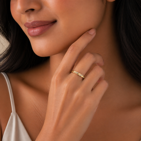 Qira Silver Adjustable Ring