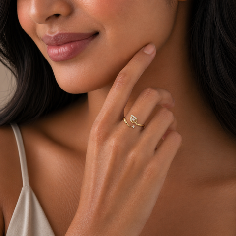 Aysa Silver Adjustable Ring