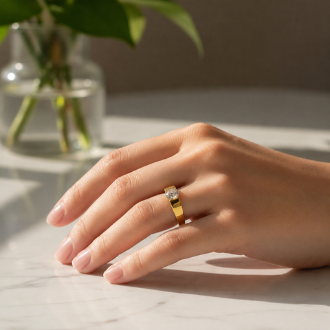 Kira Silver Diamond Adjustable Ring
