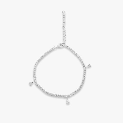 Kate Silver Diamond Bracelet