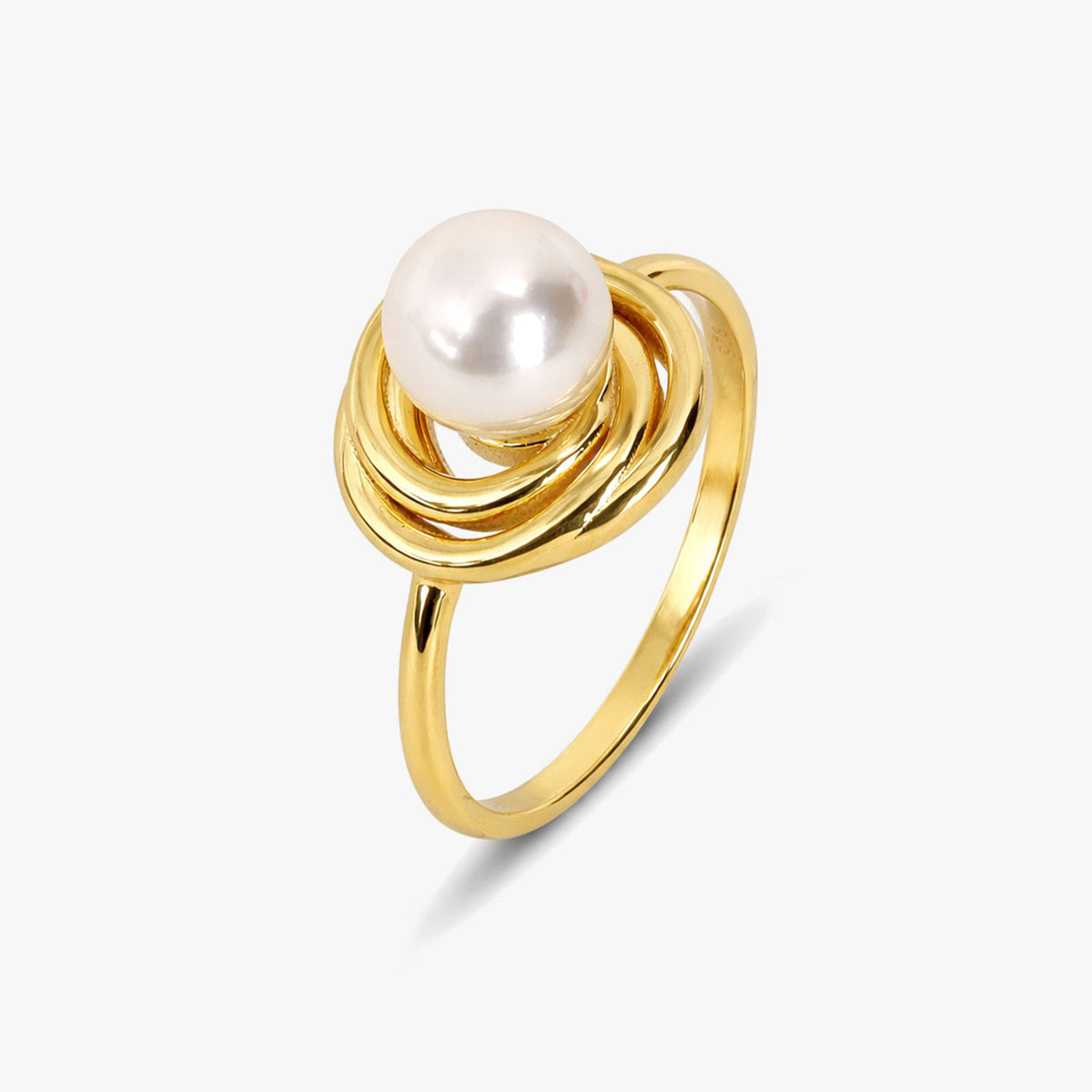 Lily Synthetic Pearl Adjustable Ring