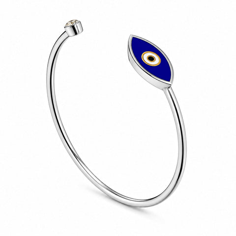 Faze Silver Evil Eye Bracelet