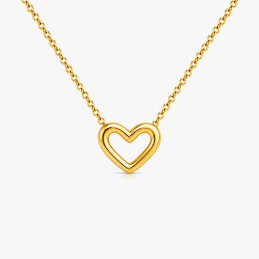 Anna Silver Heart Necklace