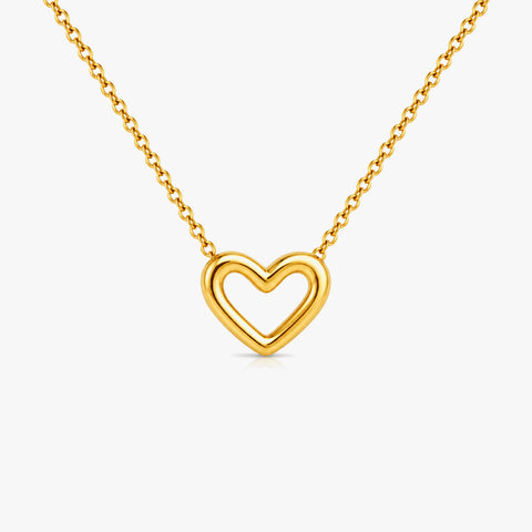 Anna Silver Heart Necklace