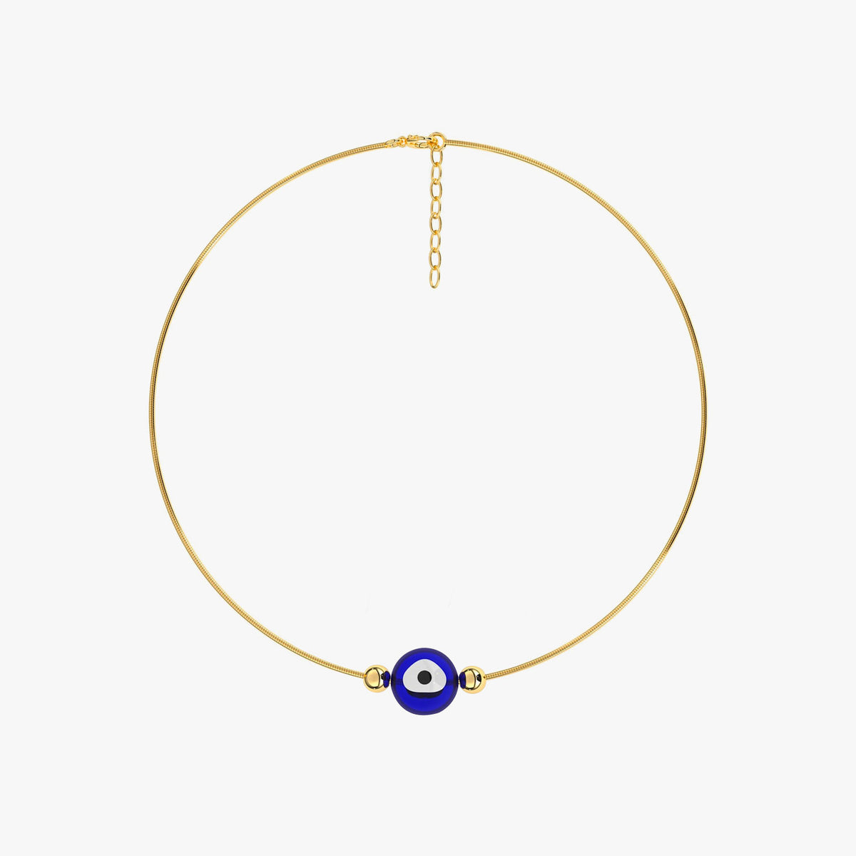 Nyra Silver Evil Eye Anklet