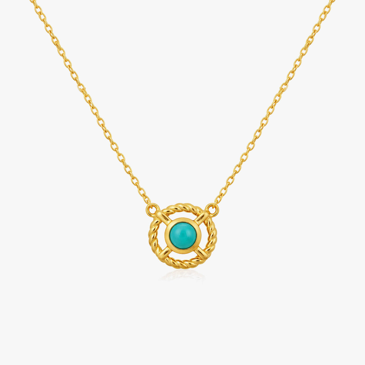 Lily Silver Turquoise Necklace