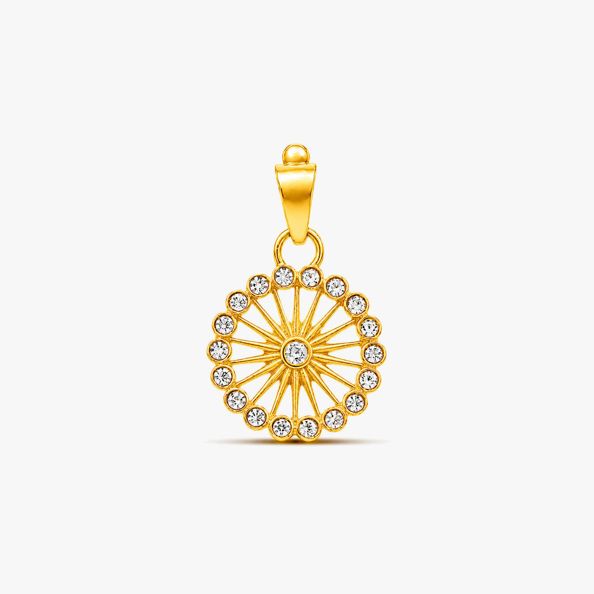 Ava Silver Crystal Pendant