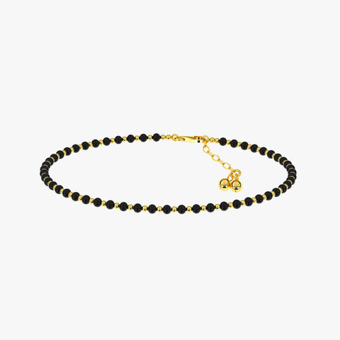 Qavi Silver Beads Anklet
