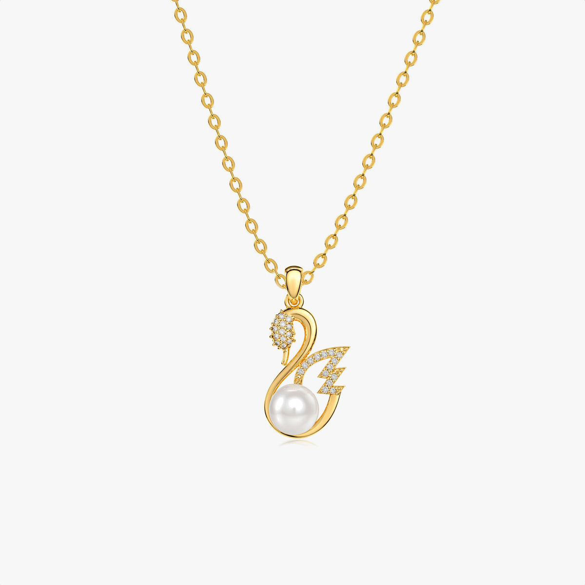 Zyra Silver  Pearl Necklace