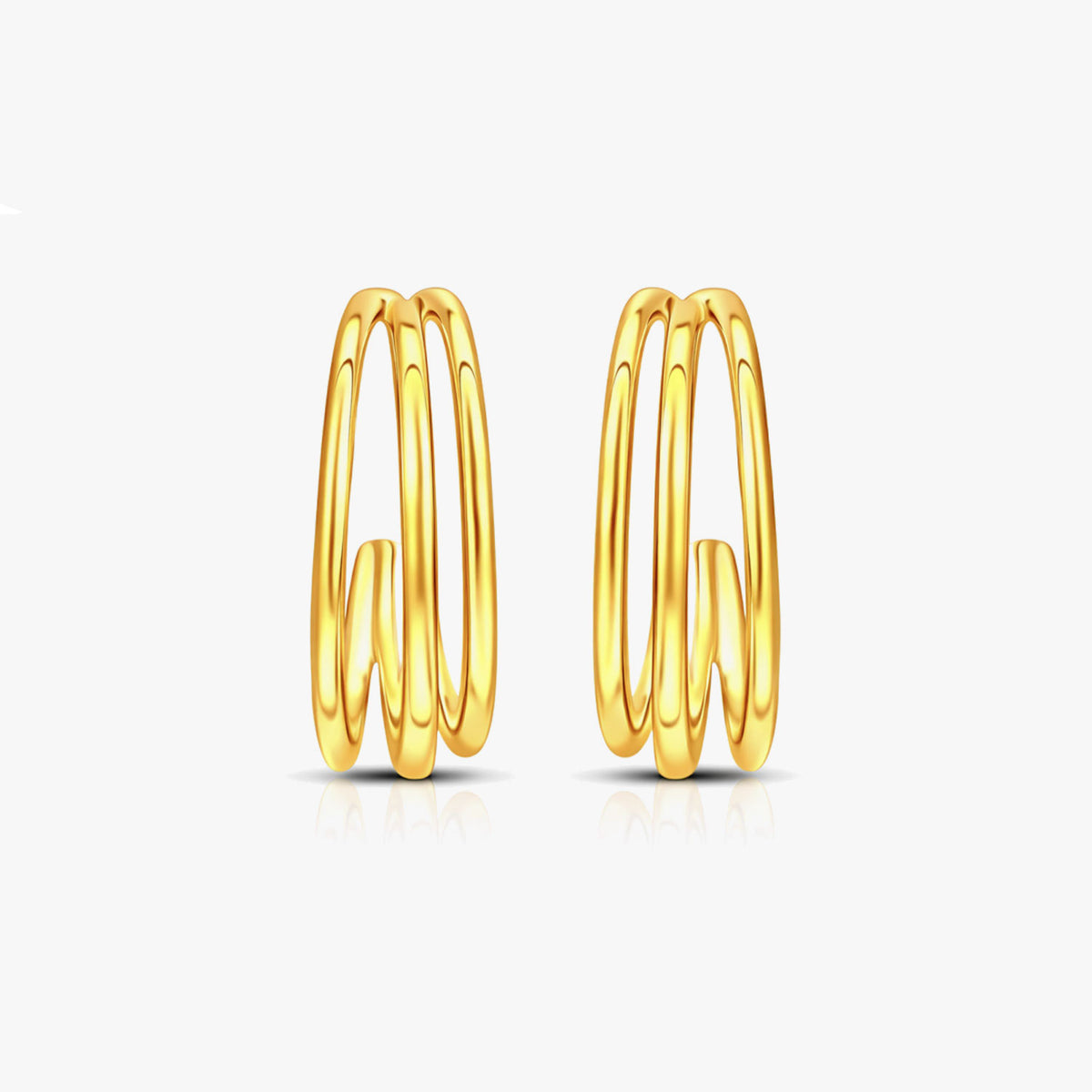 Diya Silver Hoop Earrings