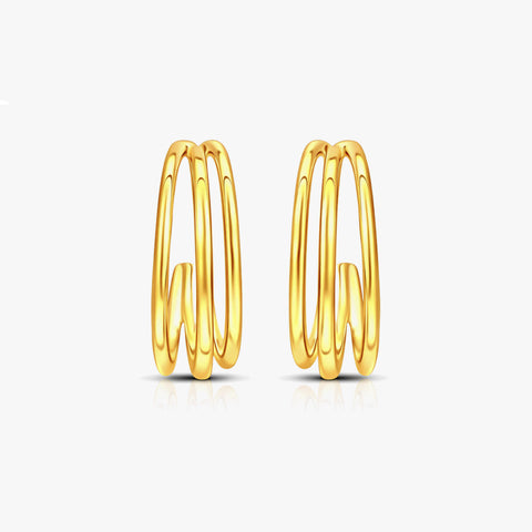 Diya Silver Hoop Earrings