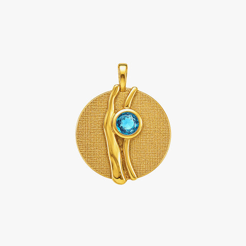 Lila Silver Topaz Pendant