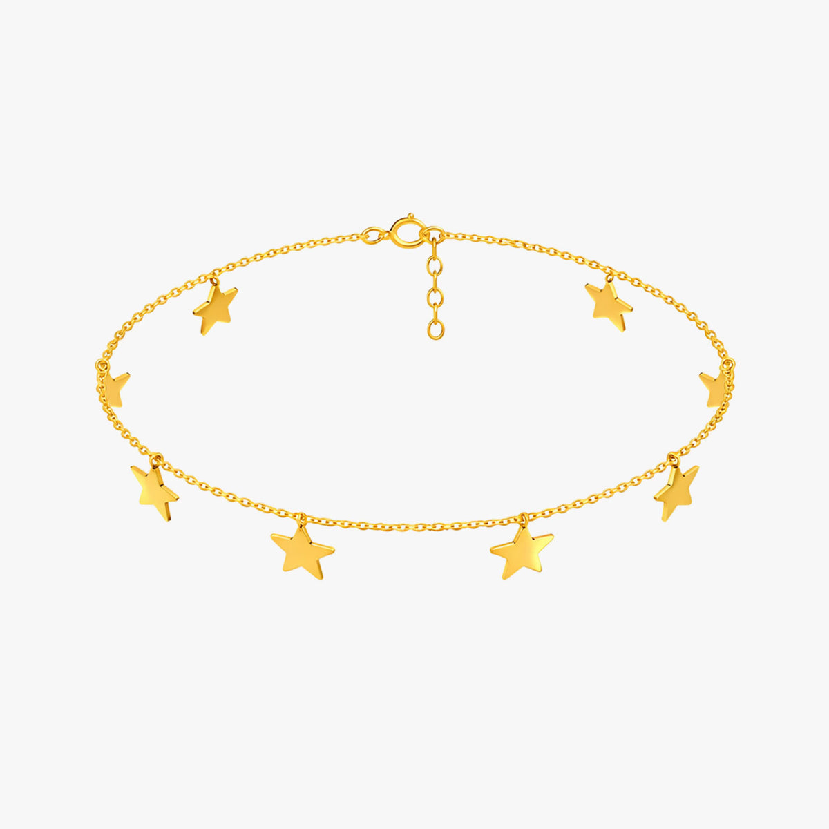 Aela Silver Star Anklet