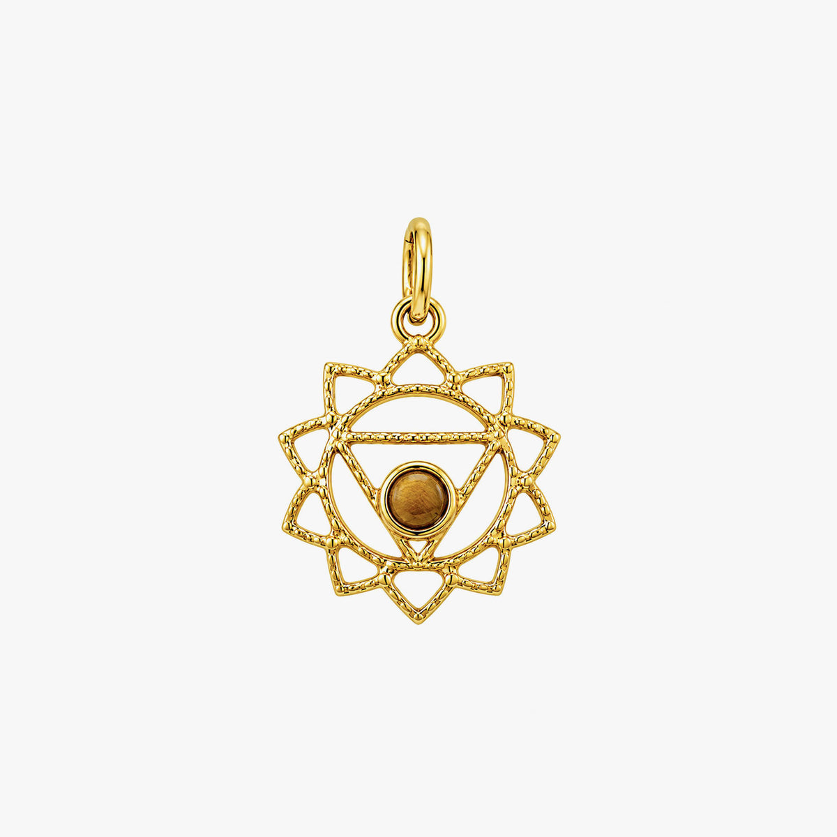 Lily Silver Plexus Chakra Pendant
