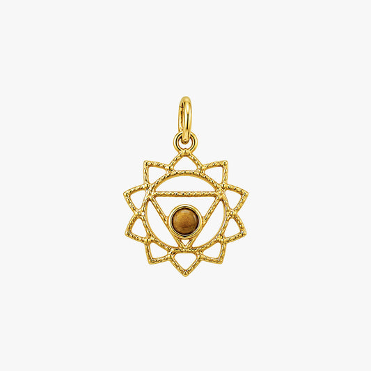 Lily Silver Plexus Chakra Pendant