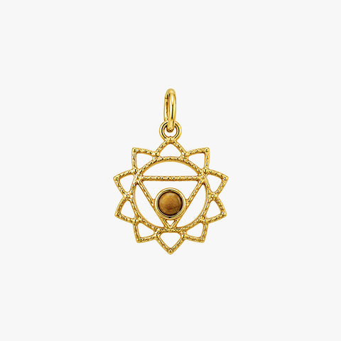 Lily Silver Plexus Chakra Pendant