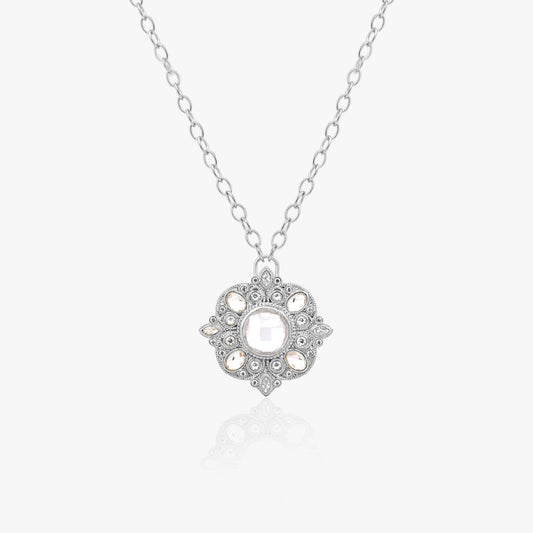 Amy Silver Zirconia Necklace