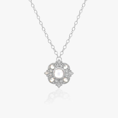 Amy Silver Zirconia Necklace