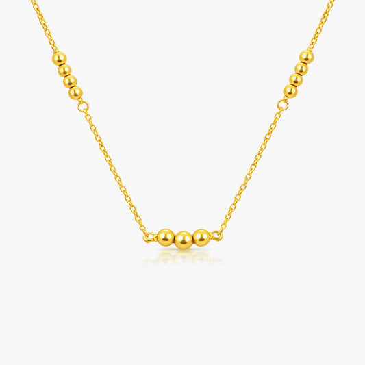 Anna Silver Beads Necklace