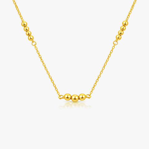Anna Silver Beads Necklace