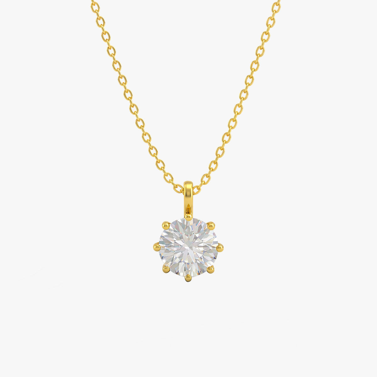 Aro Silver Zirconia Necklace